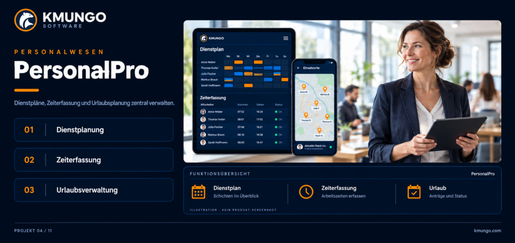 PersonalPro: Schichtplanung und Arbeitszeiterfassung für mehrere Standorte